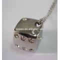 Beautiful Women Jewelry Crystal Griddle Pendant Necklace